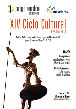 Cervantes y Rubén Darío, entre las figuras que se recordarán en el XIV Ciclo Cultural del Colegio de Médicos con la colaboración de Mevefares